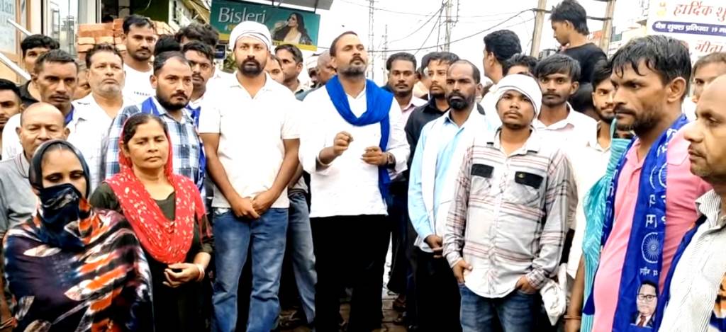 Bhim Army marches from hospital to police station over ongoing dispute in Brahman Majra